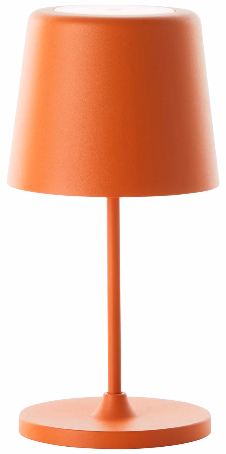 BRILLANTE Lampada da tavolo portatile a LED per esterni Kaami | altezza: 37 cm | 2W 310 lm 3000K | dimmerabile tramite touch dimmer | ricaricabile tramite USB | arancione
