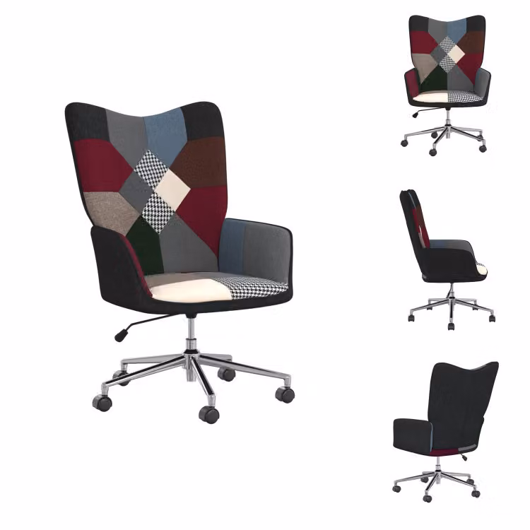 vidaXL Poltrona relax tessuto patchwork - Poltrona