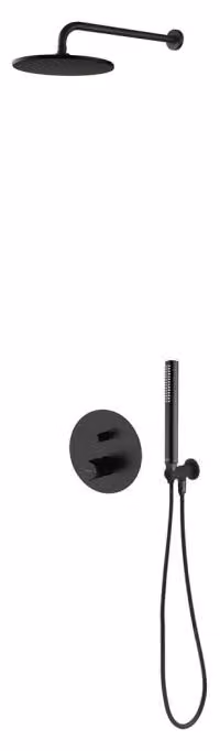 Sistema doccia OLTENS Hamnes con miscelatore a incasso, doccetta a soffione e soffione a forma di disco, diametro 22 cm