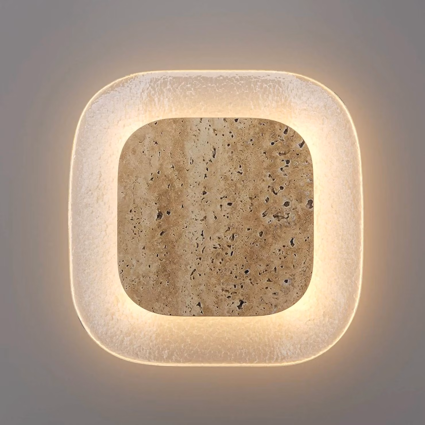 Maytoni Applique da parete a LED Tavo, Crema / Ambra, Soggiorno / Sala da pranzo, Vetro, Moderno, Applique a LED