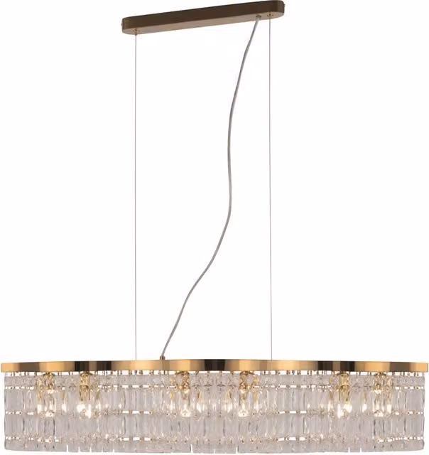 Lampadario Dune Maytoni cristallo oro 6 luci E14 DIA005PL-06G