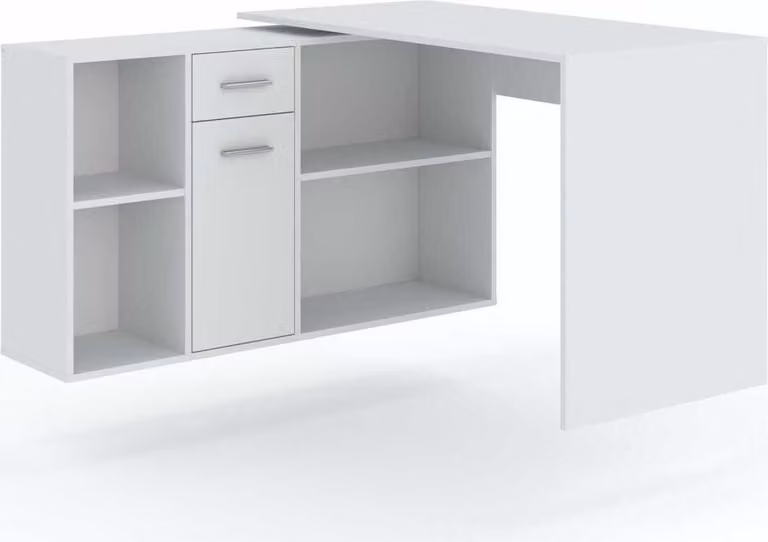 Scrivania ad angolo ZAVALLA - bianco