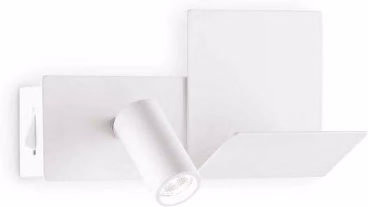 Lampada Da Parete Komodo-1 Ideal-Lux Bianca in Metallo con LED