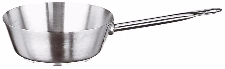 Casseruola Conica Serie 1100 in acciaio inox per induzione, diam.18cm