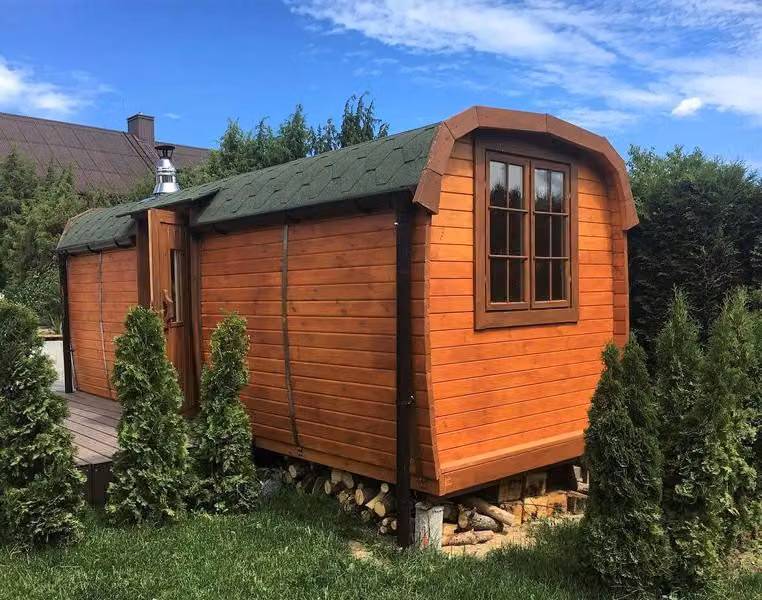 Naturholzsauna Massivholzsauna Gartensauna Fasssauna Außensauna