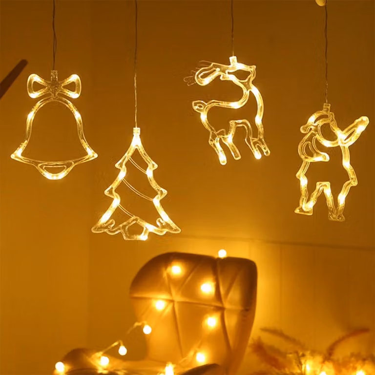 Catena luminosa a LED, 60 luci bianco caldo, 6 metri, con timer, per uso interno