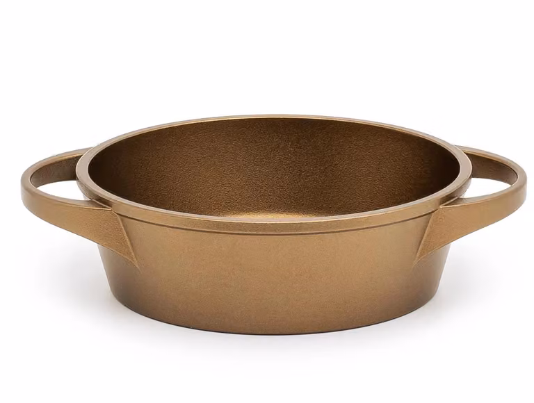 Tegame in alluminio pressofuso antiaderente per induzione, con maniglie, linea K360, diam. 20cm