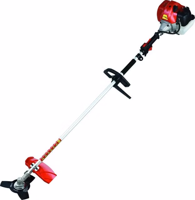 Decespugliatore a scoppio Globex GX 43 rosso con sacco di raccolta e filo di taglio
