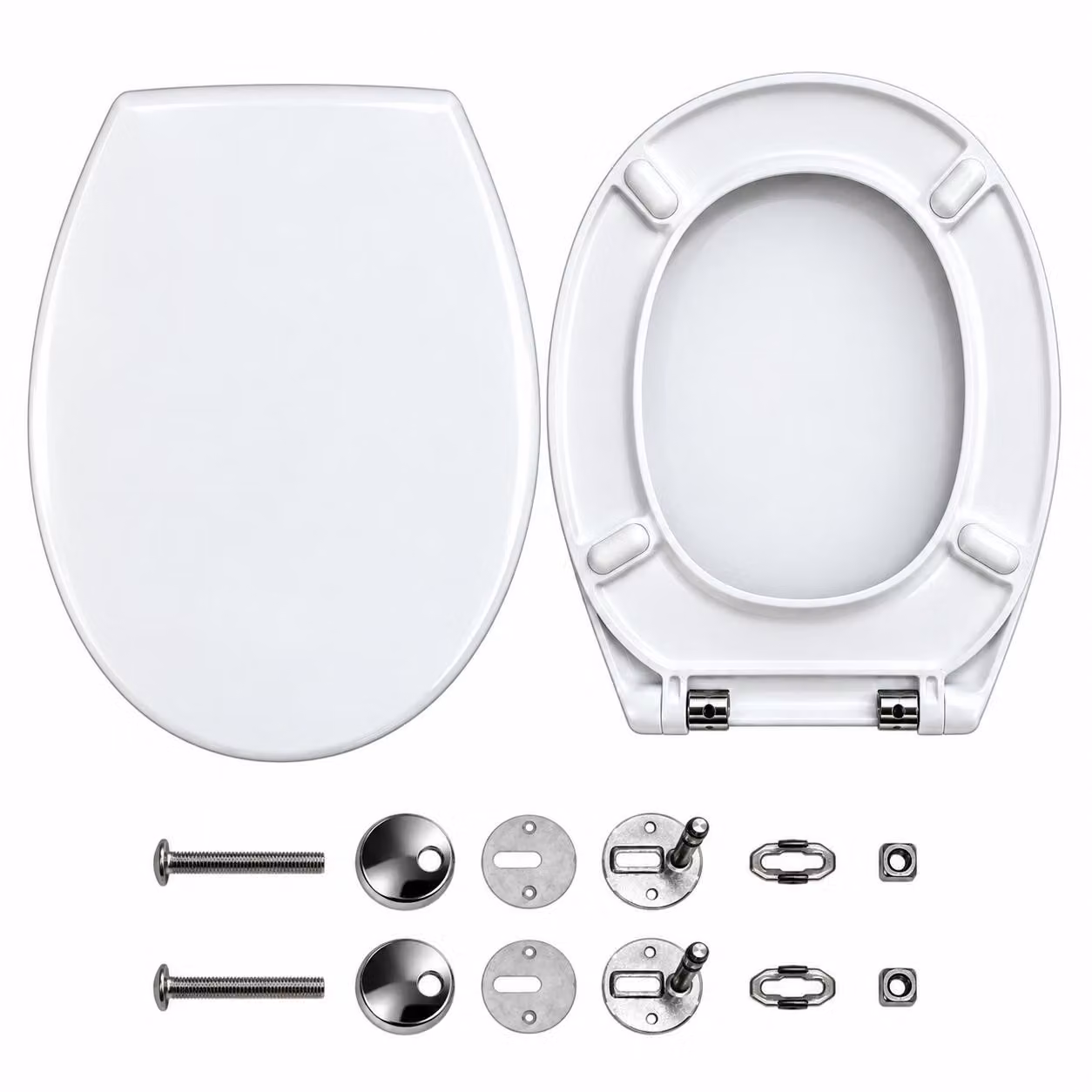 Sedile WC Ramm compatibile con Villeroy & Boch Omnia Classic, sedile WC in resina termoplastica antibatterica, coperchio WC con chiusura ammortizzata Soft Close
