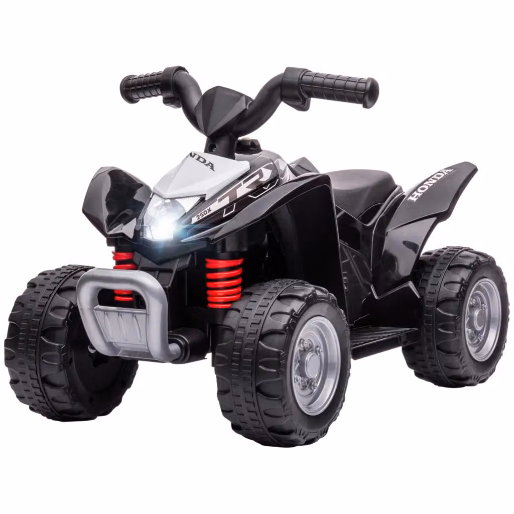 Quad elettrico per bambini Xylo con luci LED e clacson, nero, L: 65,5 cm, P: 38,5 cm, H: 43,5 cm – 2