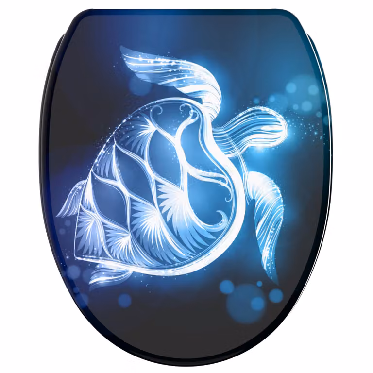 SANILO® Sedile per wc con chiusura morbida e sgancio rapido Coperchio per wc Glow Turtle direttamente dal produttore, sedile per wc, sedile per wc, sedile per wc, coperchio per wc, WC