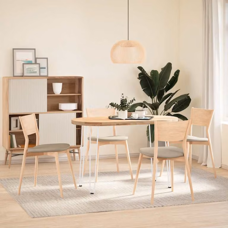 vidaXL Gambe a forcina per tavoli consolle 4 pz Bianco 72 cm
