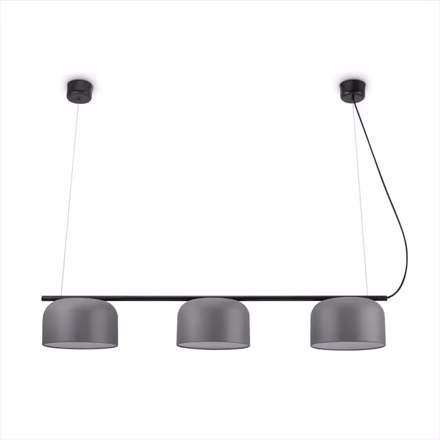 Lampada a sospensione Bovel grigio