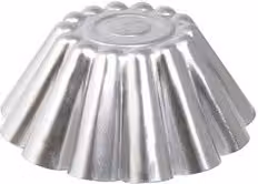 Stampo per budino conico festonato Ottinetti in alluminio argento, Diametro: 15 cm
