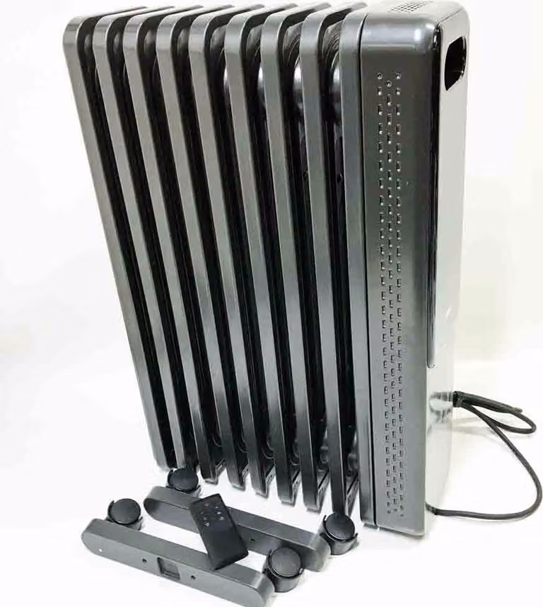 Radiatore a olio a risparmio energetico Dreo, 2000 W, 9 nervature con telecomando, 3 livelli di riscaldamento, 4 modalità, timer 24 ore, protezione da surriscaldamento, radiatore