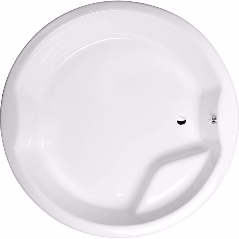 Vasche da bagno Polysan - Vasca da bagno rotonda ROYAL ROUND, 1720x490 mm, bianco 73211