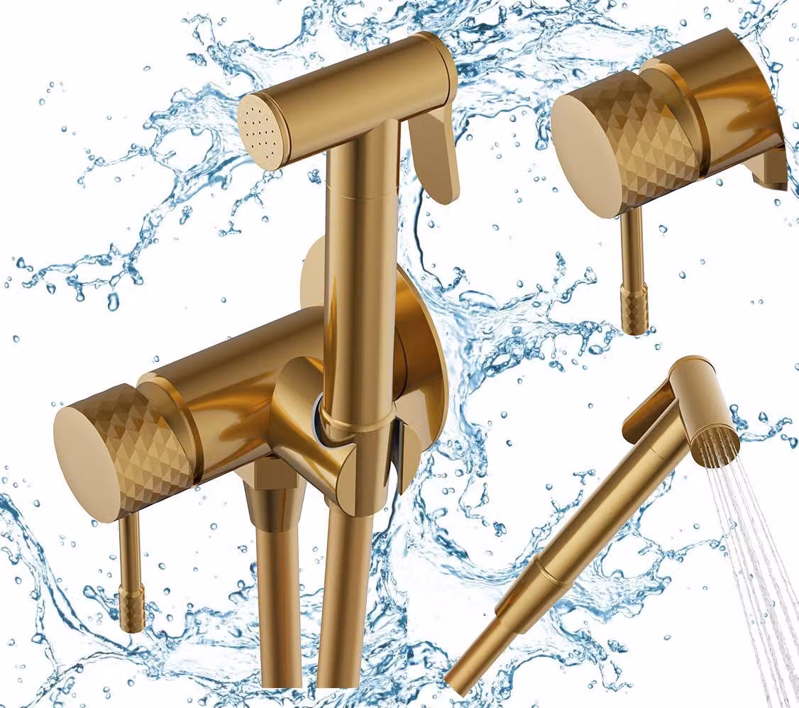 Granitan - Miscelatore bidet - Rubinetto bagno - Rubinetto oro - da incasso - ottone - GLAMI