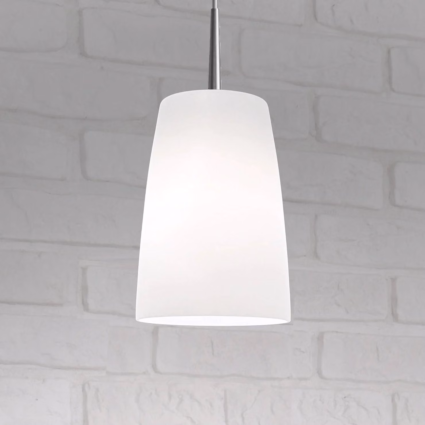 Casablanca Lampada a sospensione Mesa, dimmerabile, Bianco / Opale, Soggiorno / Sala da pranzo, Vetro, Lampada a sospensione