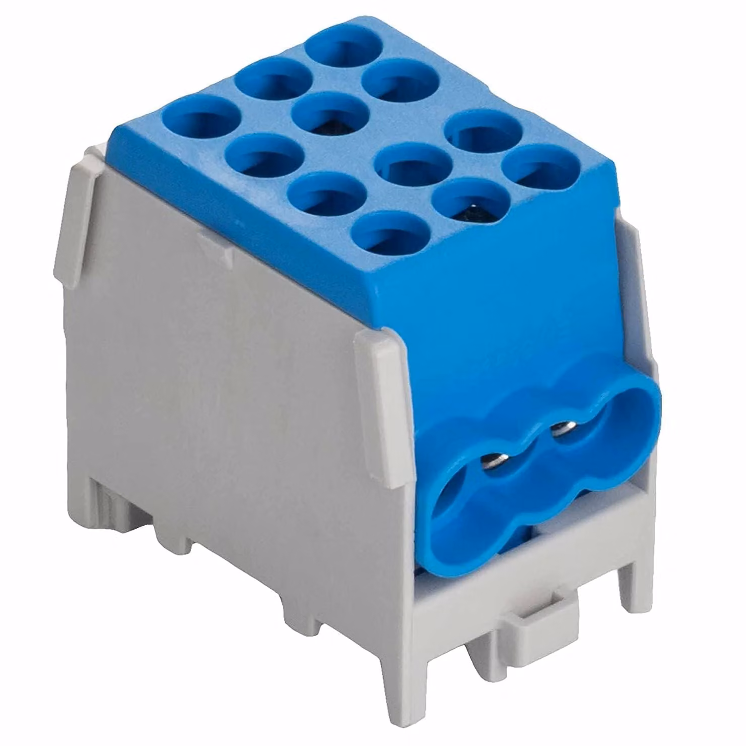 morsetti di derivazione in 3 pezzi - Blocco di distribuzione di potenza HLAK 25-1/4 M2 blau