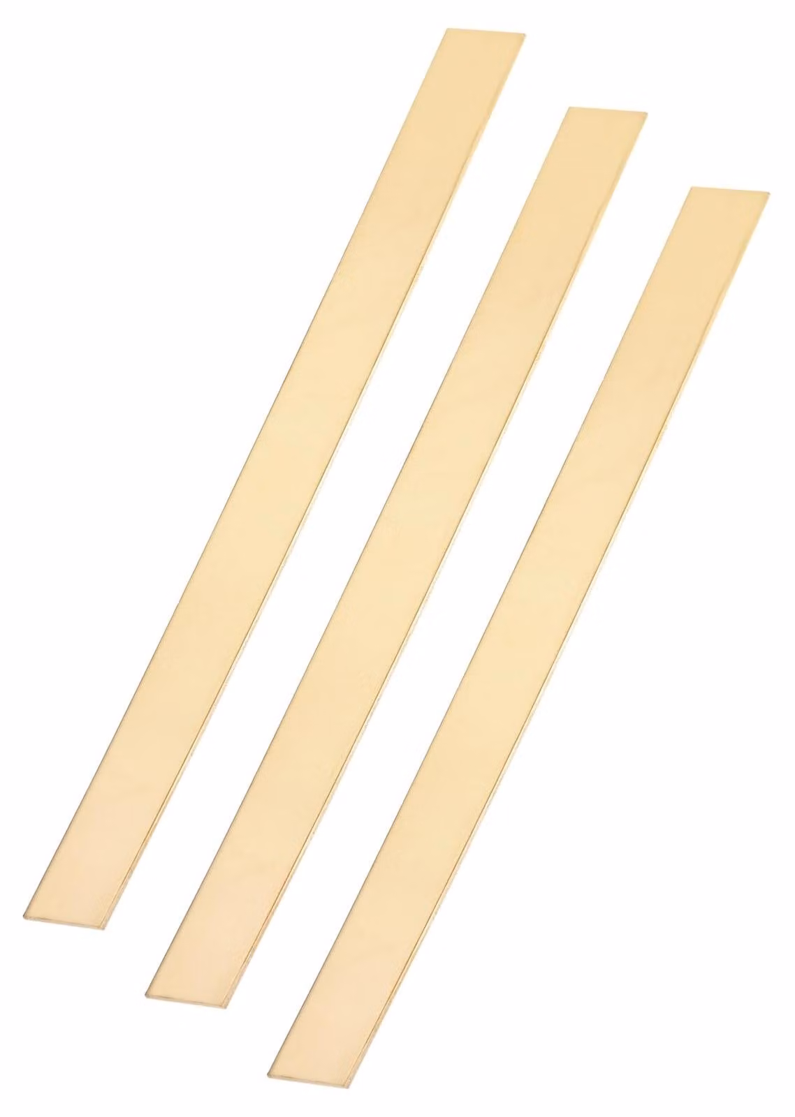 3 barre piatte in ottone, dimensioni 1,6x25,5x305 mm – ideali per progetti fai-da-te e lavori artigianali