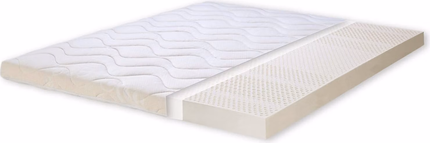 Topper in lattice naturale 80x200 Altezza 8 сm
