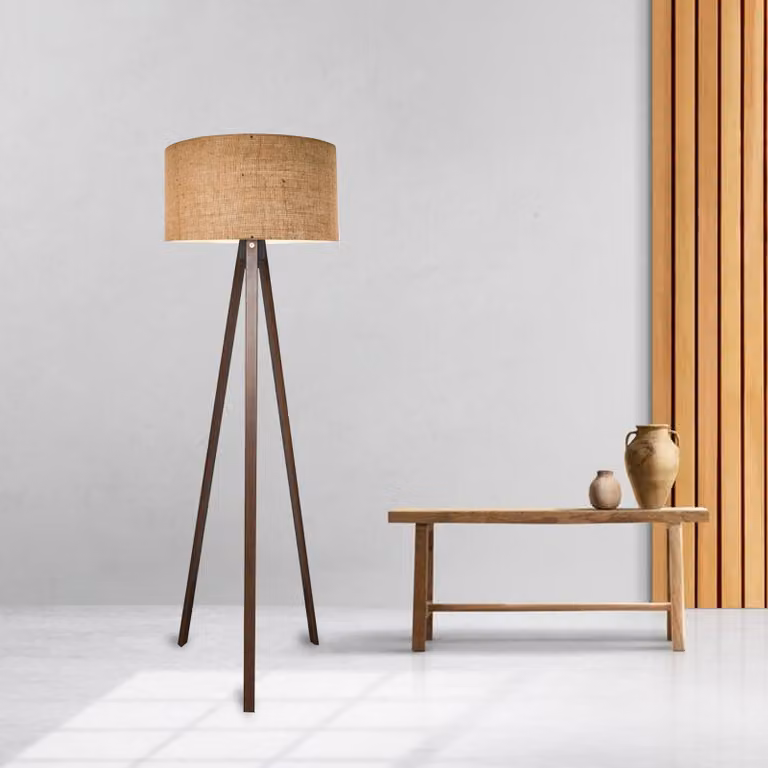 Lampada da terra 'Newport' 1 x E27 Marrone