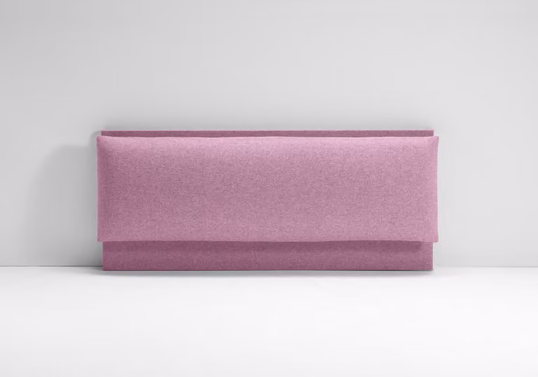 Testata Letto Imbottita - ROMA Rosa 120x190 cm