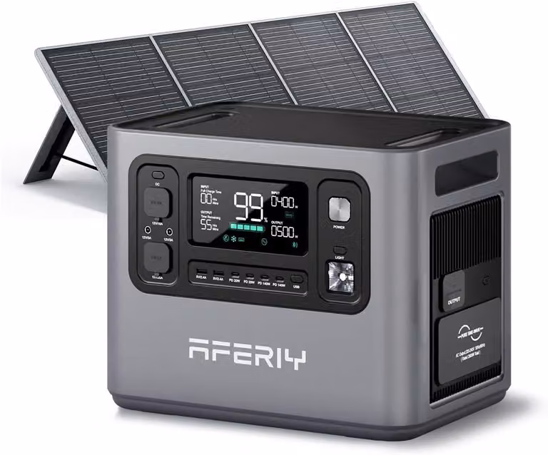 Generatore solare AFERIY P280 Set 2048Wh/2800W, 200W solare, 1,5h carica rapida