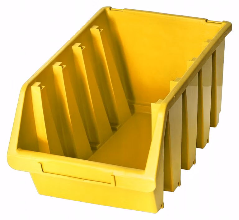 Scatola di plastica Ergobox 4, giallo 60164
