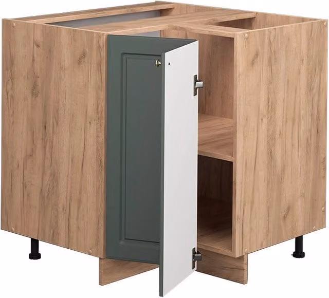 Mobile ad angolo cucina Fame-Line Verde-oro rustico/Rovere dorato 80.5 cm, PL Rovere Vicco