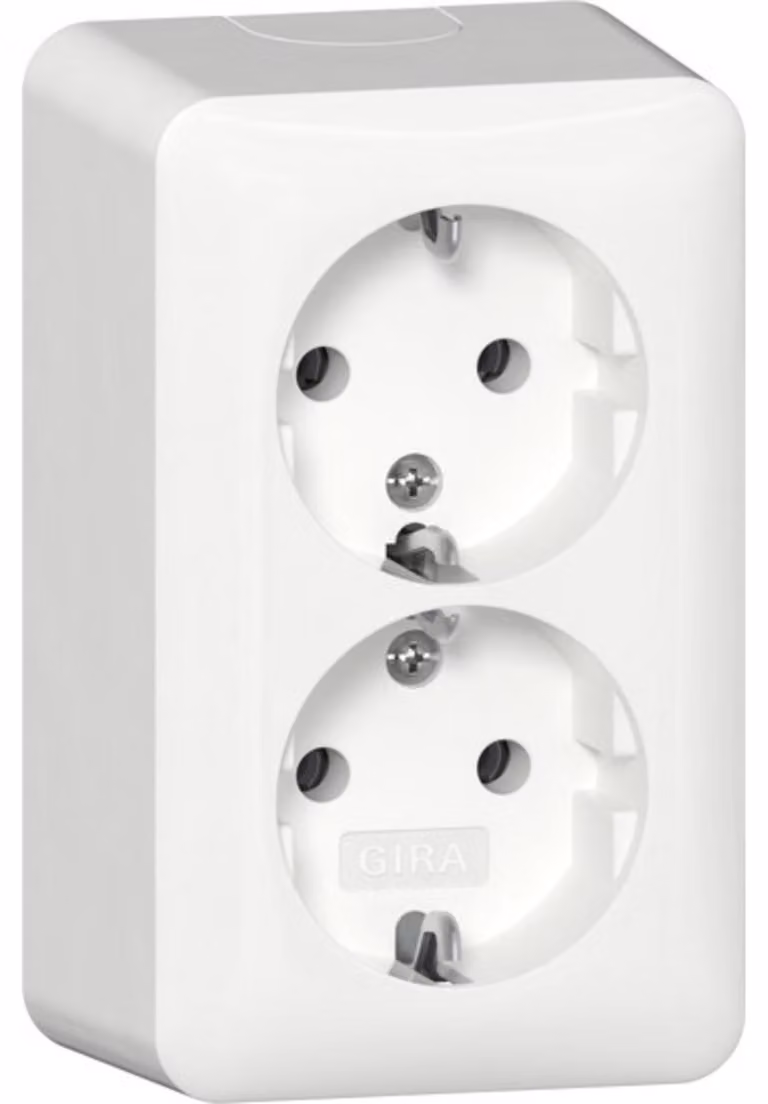 GIRA Steckdose SCHUKO 478013 2f AP RW (478013)