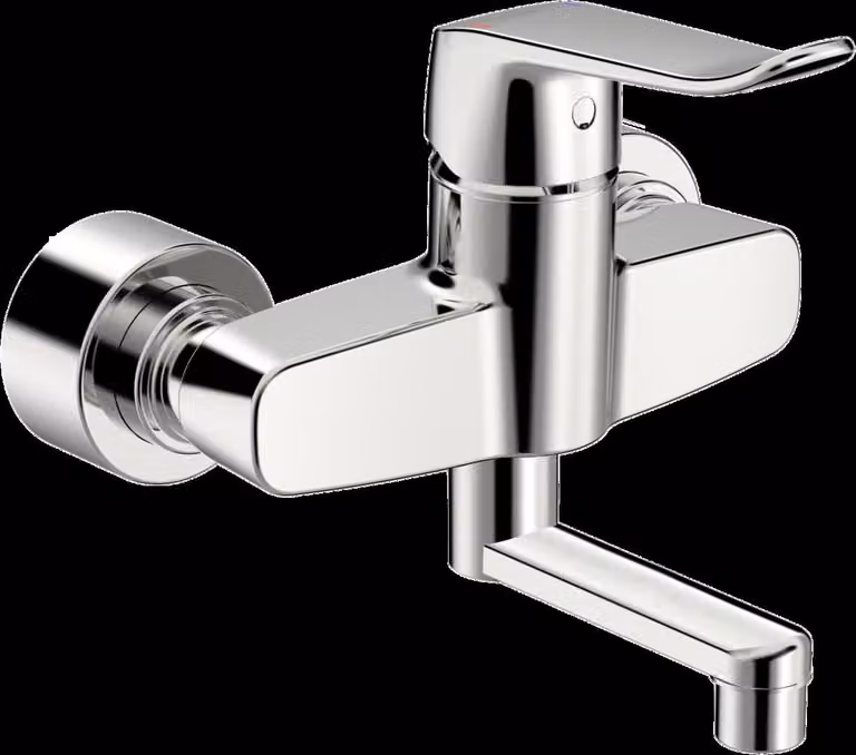 HANSA HANSAclinca Mitigeur de lavabo, saillie 177 mm, chromé, 01526283, 01526283