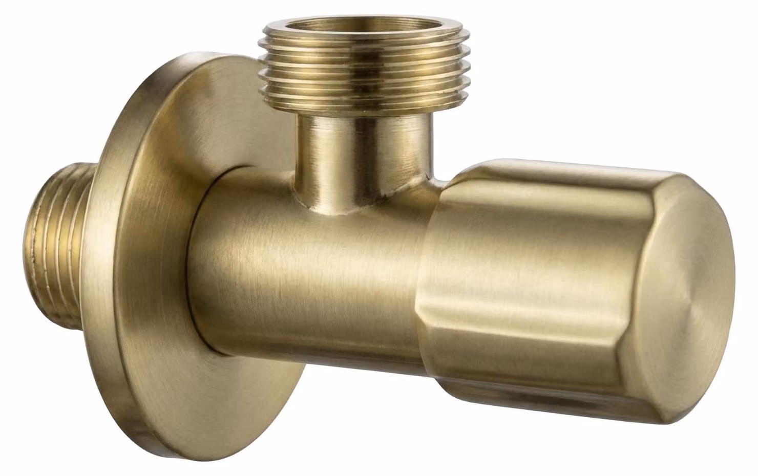 Valvola Ad Angolo Rea 02 1/2" X 3/4" Oro Spazzolato
