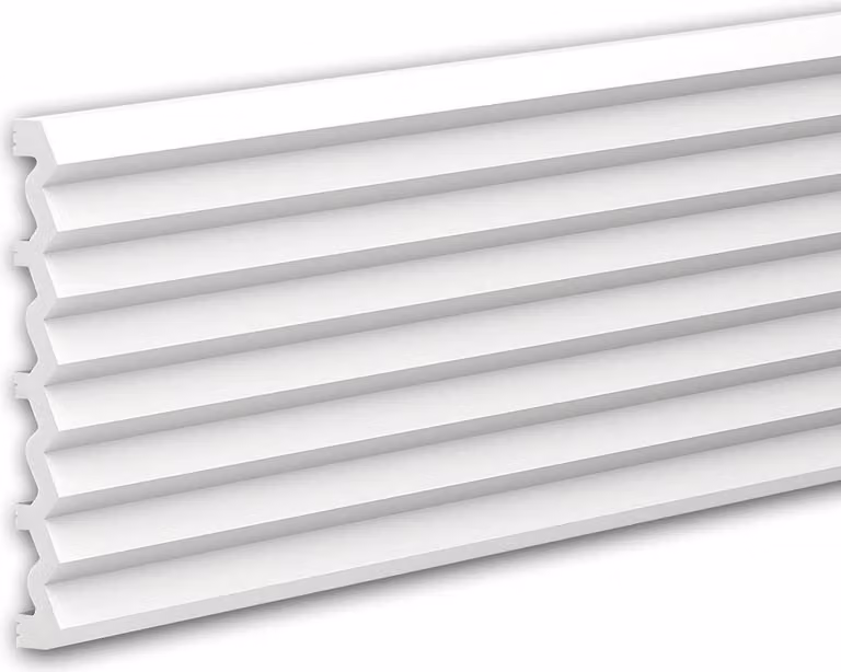 Profhome 659803 Pannello murale 3D rivestimento acustico pannello stucco modanatura 2 m