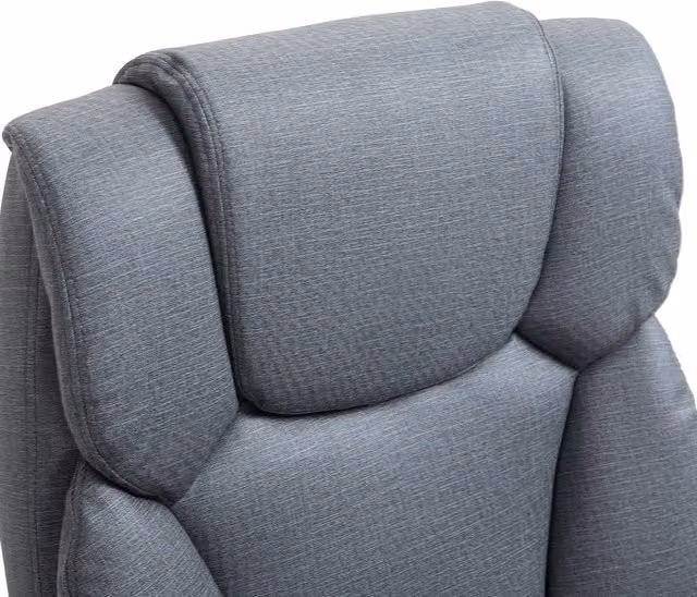 Sedia da ufficio ergonomica grigia con funzione letto, schienale reclinabile a 150° e poggiapiedi estraibile, altezza regolabile fino a 135 kg