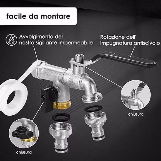 gru industriali, resistenti al gelo, per giardino, casa, pompa da giardino