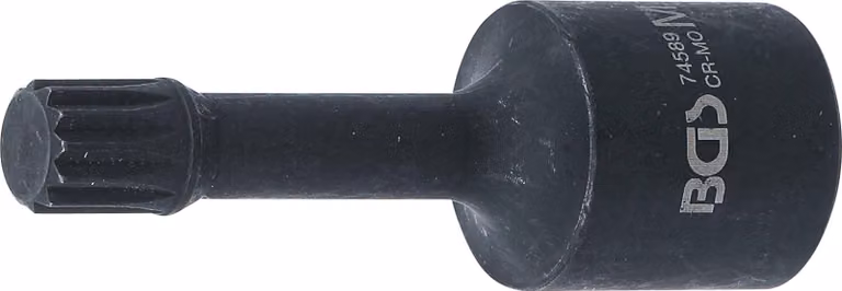 Inserto speciale per punte Kraft | Lunghezza 72 mm | Attacco a quadrato interno 12,5 mm (1/2") | Filettatura interna (per XZN) M12 | Per VAG
