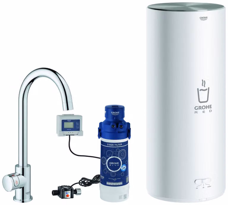 CASA39 Grohe Red II Depuratore Acqua Miscelatore cucina canna alta 30080001