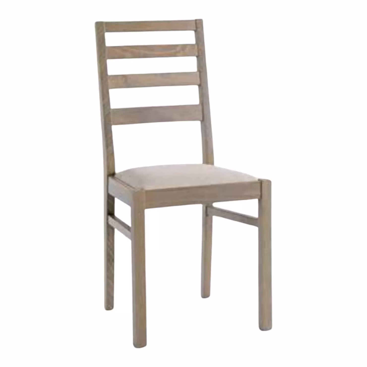 Set di 2 sedie moderne in legno massello di rovere imbottite Mobili 2G colore rovere seppia e beige L/P/H: 42,5 x 37,5 x 90 cm