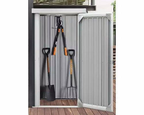 Casetta da giardino Premium in metallo 98 x 81 x 180 cm zincata