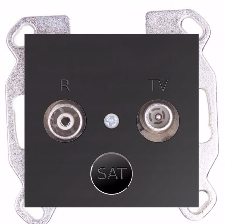 Hager, presa antenna R/TV, modello Fiorena, colore antracite
