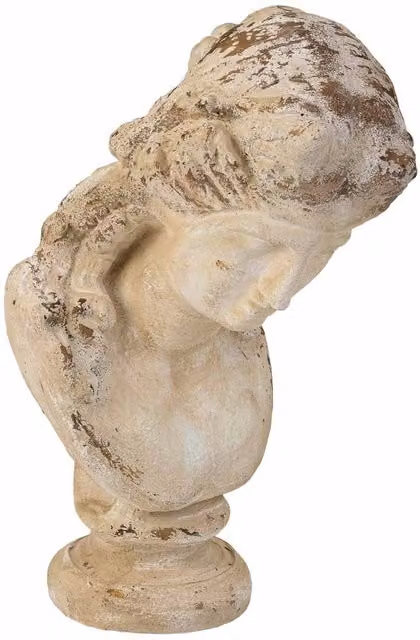 Figura decorativa viso WANDERLUST DECO in stile moderno, effetto pietra, H 72 cm x L 38 cm x P 43 cm