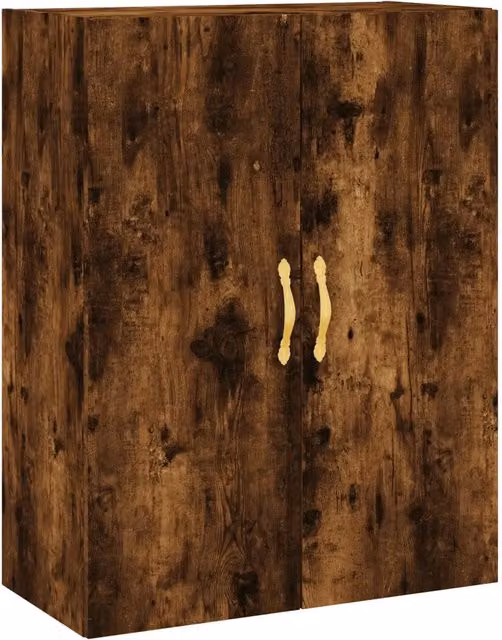 Armadio da parete design pratico spazio di archiviazione 69,5 x 34 x 90 cm legno multistrato rovere fumo 02_0048574