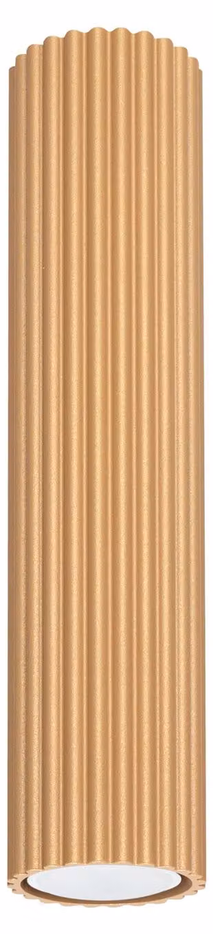 Lampada da soffitto KARBON 30 oro 1xGU10 10W alluminio 30x6.5x6.5cm Sollux Lighting