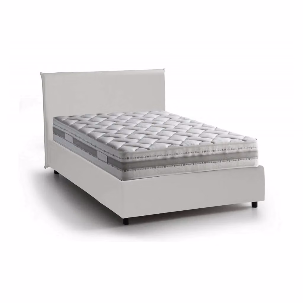 Letto Re Talamo Italia con Materasso Incluso, Bianco, L/P/H: 120 x 200 x 35 cm – 2