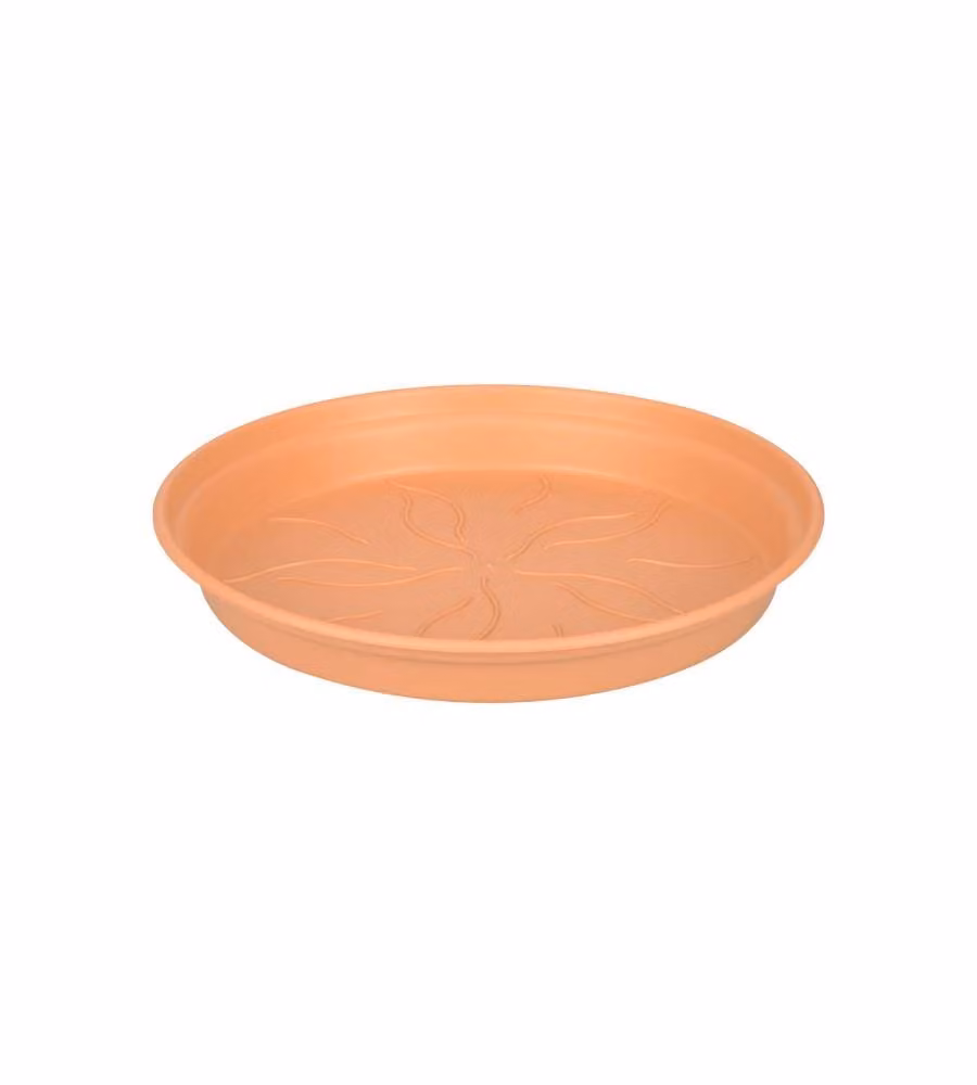 Elho Sottovaso 17 cm Marrone Rotondo in Plastica Riciclata per Giardino