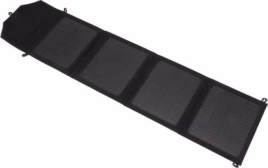 Pannello Solare Pieghevole Ricaricatore con Uscita USB-A Nero