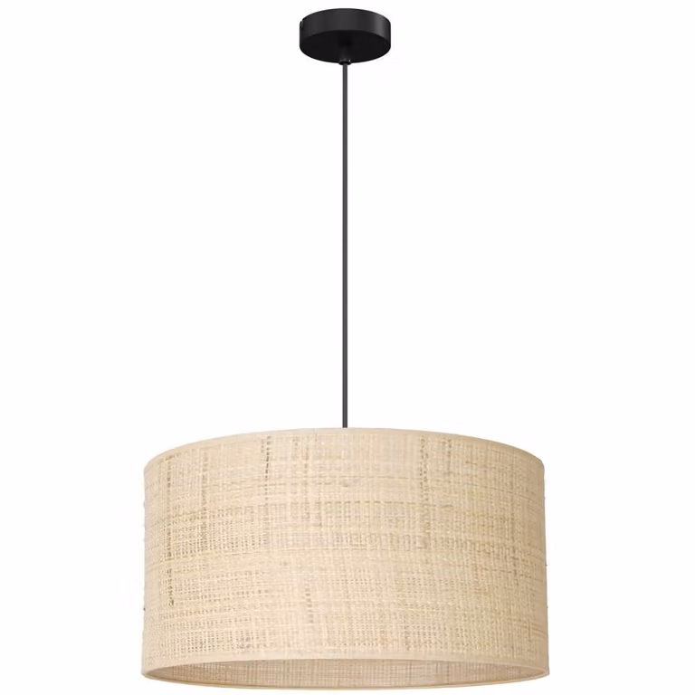 Lampada a sospensione Euluna "Jovin" in metallo color crema
