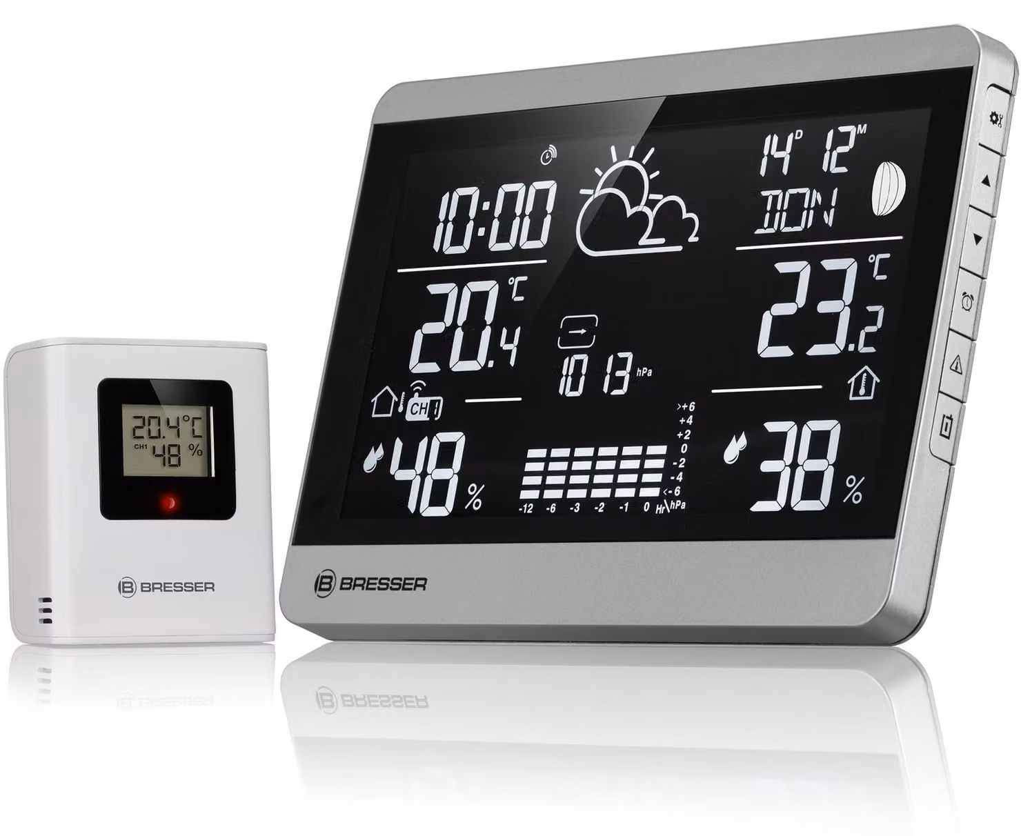 Stazione meteorologica Bresser ClimateTemp NDH NEO, wireless, con sensore esterno