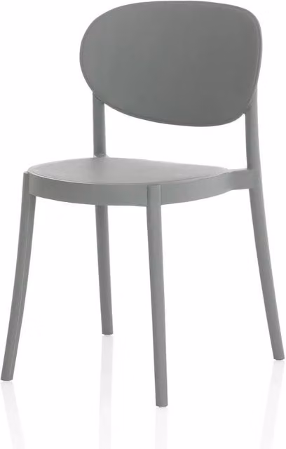 Set 4 Sedie da interno/esterno EVA grigio